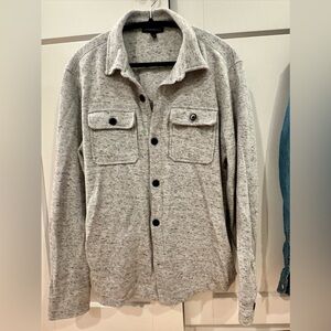 Banana Republic Light Gray Shirt Jacket